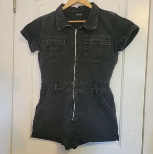 White Fox denim playsuit romper